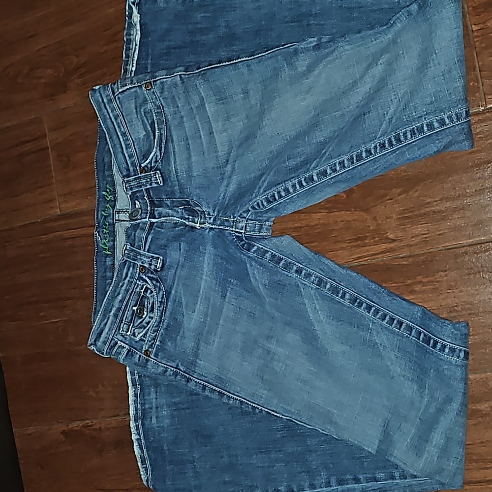 Plastic By Gly Jeans Womens 7 Blue Denim Light Wash Bootcut Pants